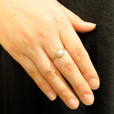 kerama pearl ring (12号) / K18