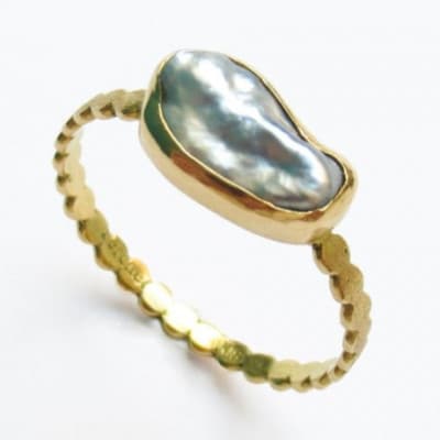 kerama pearl ring (13号) / K18