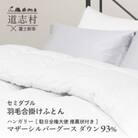 【富士新幸謹製】羽毛布団 合掛け セミダブル ハンガリーマザーシルバーグース ダウン93%
