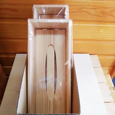 魚箱風ティッシュケース[花咲がに(リアル)・新巻鮭] A-98009