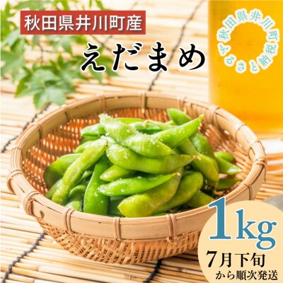 【先行受付】枝豆1kg　秋田県井川町産　7月下旬より順次発送