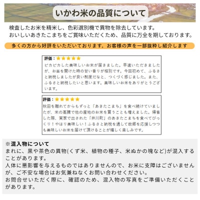 【毎月定期便】秋田県 井川町産 あきたこまち 「いかわ米」  白米 5kg全2回