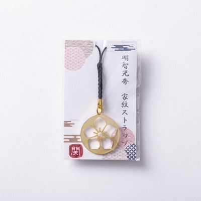 武将家紋ストラップ 明智光秀