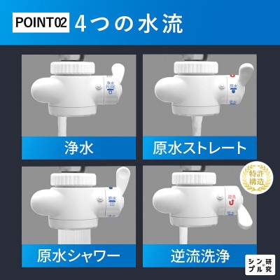ビューク 浄水器 専用スタンド付き 3年交換 逆流洗浄機能付き 据置型 ドリームバンク