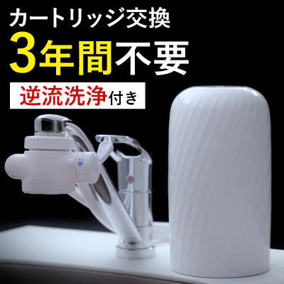 ビューク 浄水器 3年交換 逆流洗浄機能付き 暮らしになじむ据置型 ドリームバンク