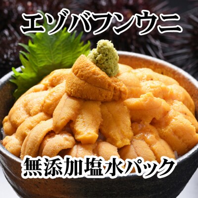 【年内配送】無添加エゾバフンウニ塩水パック140g×4P E-70006