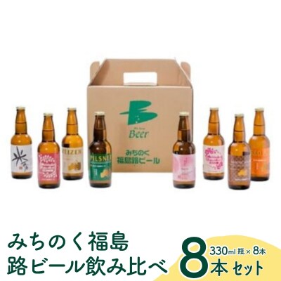  みちのく福島路ビール 飲み比べ8本セットNo.0091