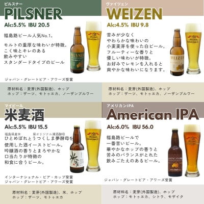 みちのく福島路ビール 飲み比べ12本セット　No.0092