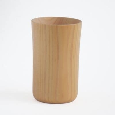 木製檜コップ　大コップ　No.0713
