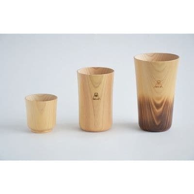 木製檜コップ　大コップ　No.0713