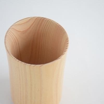 木製檜コップ　大コップ　No.0713
