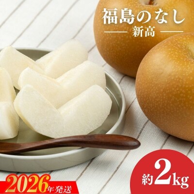 梨　なし　新高　約2kg　【2026年発送】No.1720