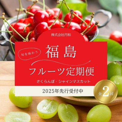 さくらんぼから始まる果物2品 定期便【2025年発送】No.1864