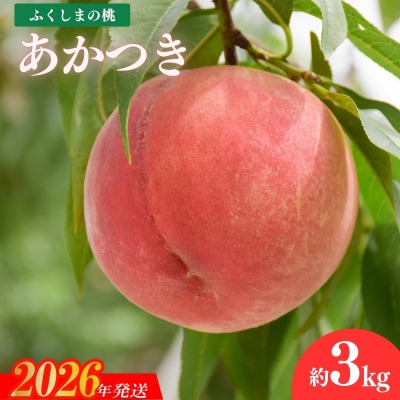 もも「あかつき」約3kg【2026年発送 先行受付】No.1818