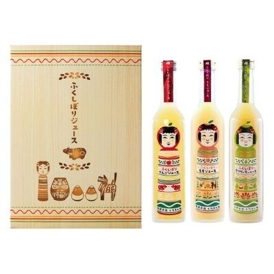 ふくしぼりジュース(りんご・もも・ラ・フランス)3本入り　No.1239 