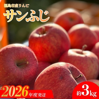  あづま果樹園 りんご 「サンふじ」 約3kg【2026年度発送】No.0151