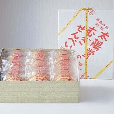 太陽堂のむぎせんべい　角箱39袋(78枚)　No.2184