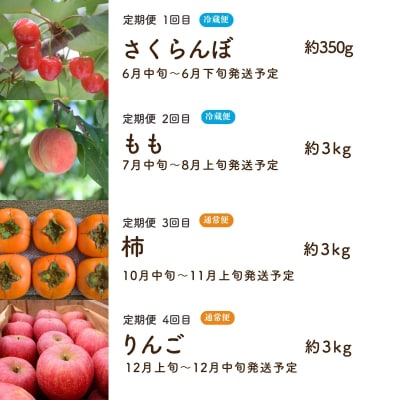 桜田/佐藤果樹園　果樹まるごと一年おまかせセット【2026年発送 先行受付】No.2223