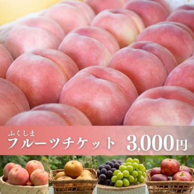 くだものを現地で入手!!「ふくしまフルーツチケット」No.2475