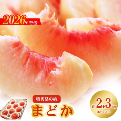 もも「まどか」特秀品約2.3kg【2026年発送　先行受付】No.2424