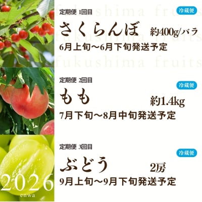 【全3回】くだもの紀行定期便【2026年発送 先行受付】No.2453