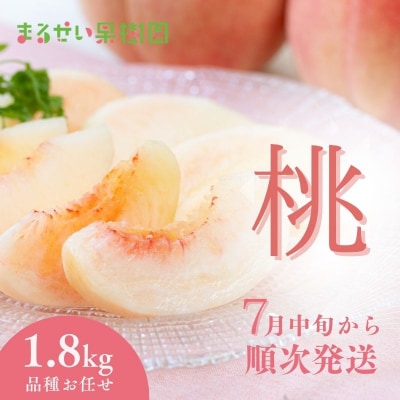 まるせい果樹園　桃品種お任せ約1.8kg【2025年発送】No.2368
