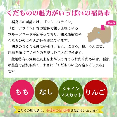 福島のフルーツ定期便4種【2026年発送　先行受付】No.2769