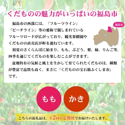 福島のフルーツ定期便2種【2026年発送　先行受付】No.2866