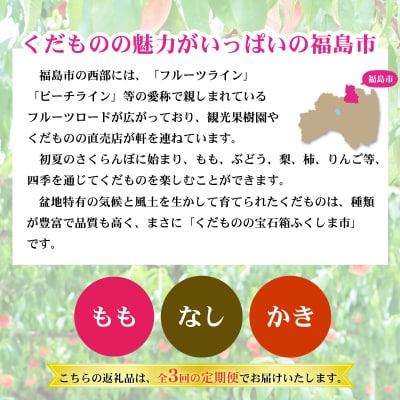 福島のフルーツ定期便3種【2027年発送 先行予約】No.2867