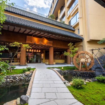 土湯温泉山水荘ペア宿泊券～源泉かけ流し半露天風呂付客室～No.2891