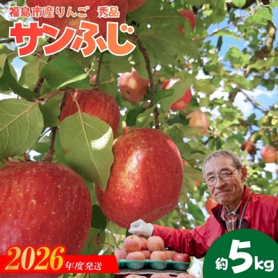  ししどりんご園　りんご「サンふじ」約5kg 秀品【2026年度発送】No.2966
