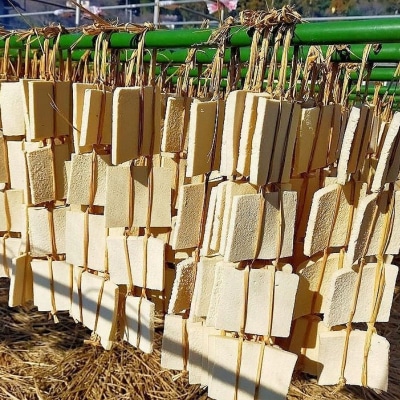  福島市名産・立子山の凍み豆腐2連　箱入りNo.3014