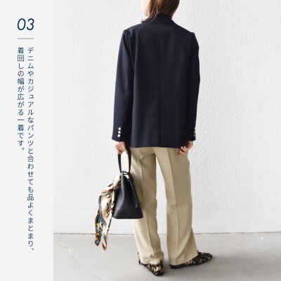 ウールギャバジンW ジャケット サイズ38 No.3227 