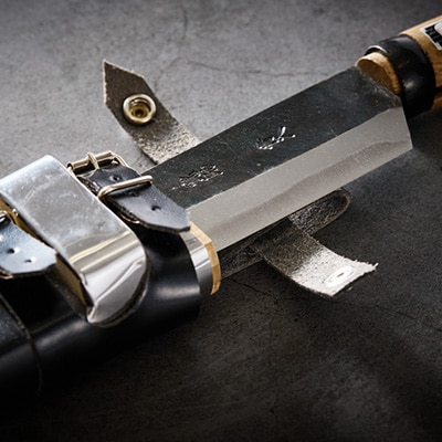 【隈部刃物製作所】熊本県伝統的工芸品　剣鉈(鞘付き)