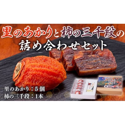 美里町産の干し柿　里のあかりと柿の三千段詰め合わせセット
