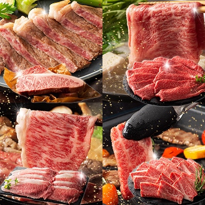 【ギフトボックス】くまもと黒毛和牛「藤彩牛」厳選4種の贅沢セット(美里町)