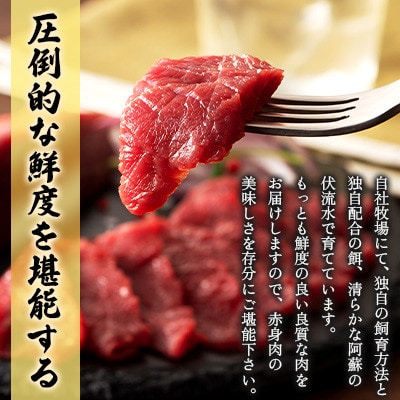 【毎月定期便】【全3回】フジチク国産馬刺しとユッケのセット合計310g(美里町)全3回