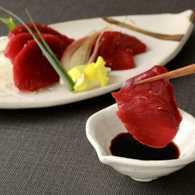 国産　赤身馬刺し　約400g　小分け80g×5パック