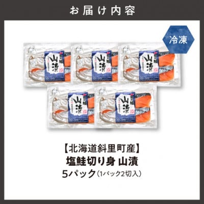 【北海道斜里町産】塩鮭切り身 2切れ入り×5パック小分けで便利　秋鮭の旨みでシャケ弁当も。