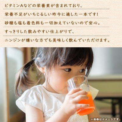 【毎月定期便】にんじんジュース (190g×30本) 無添加 北海道産 人参 野菜ジュース 全3回