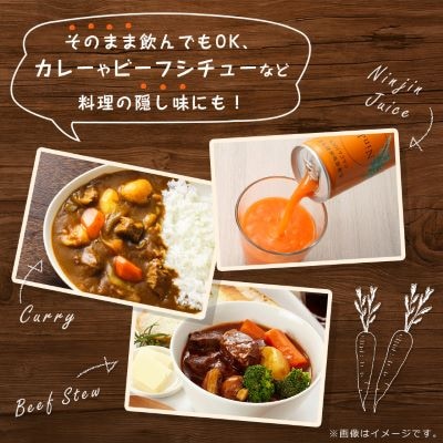【毎月定期便】にんじんジュース (190g×30本) 無添加 北海道産 人参 野菜ジュース 全8回