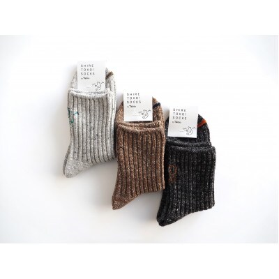 「知床トコさん」×tabio リブソックス3色セット