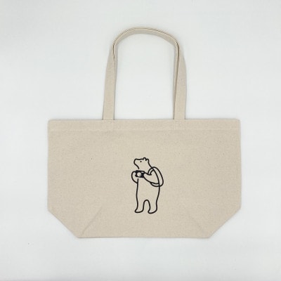 知床トコさん トートバッグ(白)・タオル(グリーン)セット