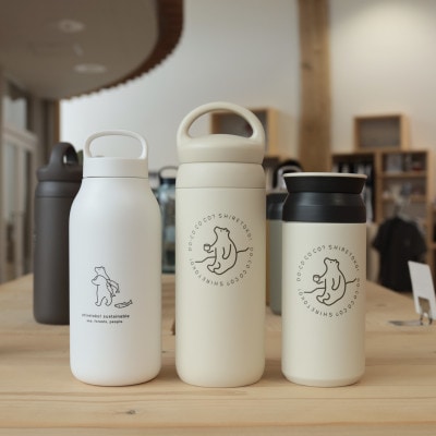 知床トコさんトラベルタンブラー アッシュグリーン 350ml×1本