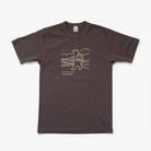 「知床トコさん」×久米繊維　コットンTシャツ　トレッキング柄　Sサイズ　半袖