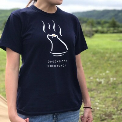 「知床トコさん」×久米繊維　コットンTシャツ　温泉柄　Mサイズ　半袖