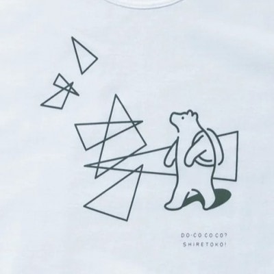 ふるさと納税 斜里町 「知床トコさん」×久米繊維　コットンTシャツ　温泉柄　Lサイズ　半袖 知床トコさん」×久米繊維 コットンTシャツ 温泉柄 Lサイズ 半袖