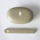 知床トコさん ランチボックス(Mサイズ)・箸 セット 【カーキ】