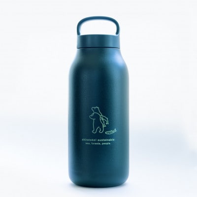 知床トコさん ウォーター タンブラー グリーン 550ml×1本 蓋付き 軽量【KINTO】