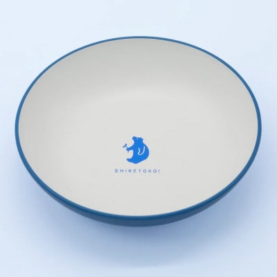 知床トコさんテーブルウェアシリーズ 丸ボウル皿 4枚セット (S)【ブルー】